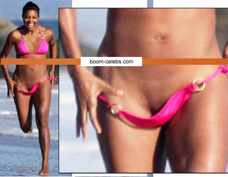 Gabrielle Union in bikini oops