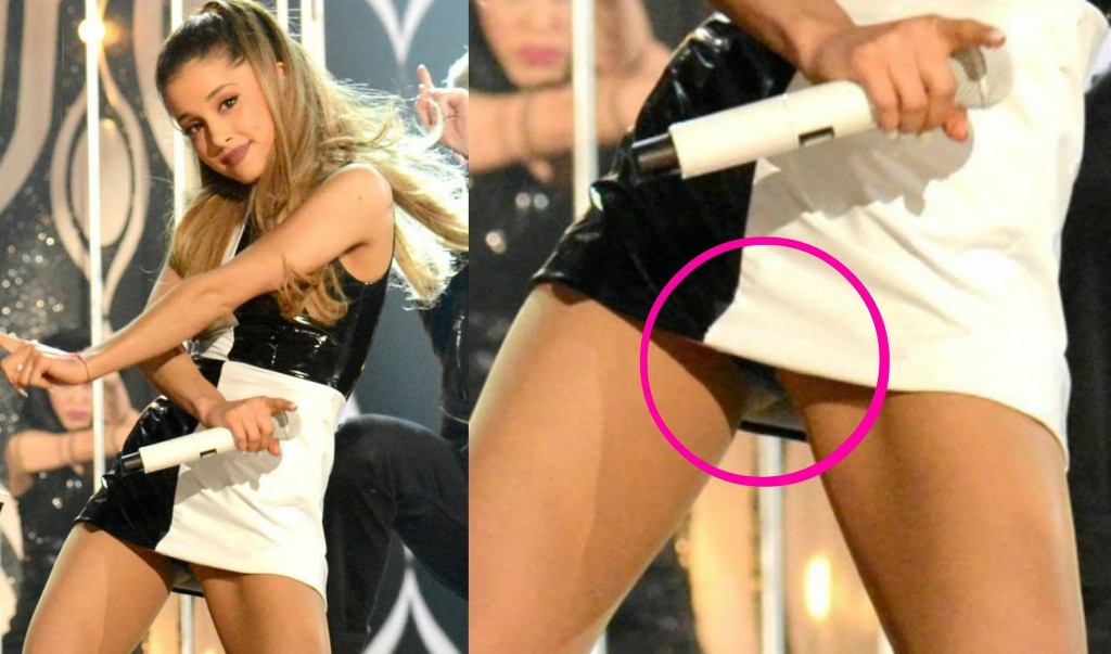 Ariana Grande Upskirt Panties or Not on stage