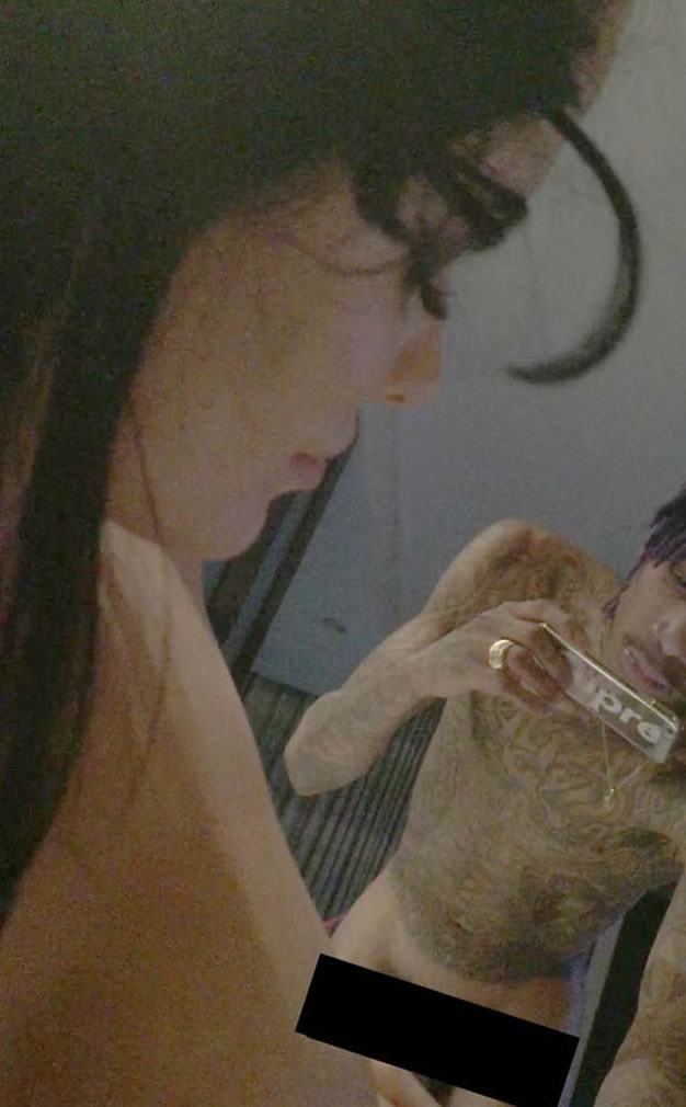 Carla Howe and Wiz Khalia leaked pictures