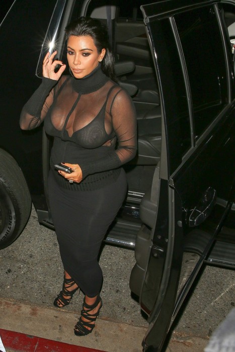 Kim Kardashian See Through boobs photo