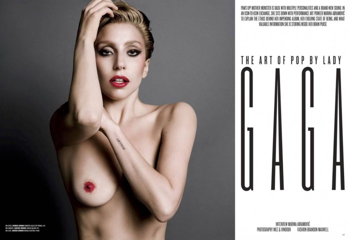 Lady Gaga Topless