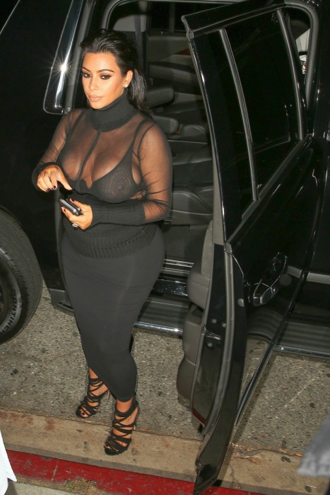 Sexy Kim Kardashian See Through