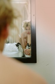 Stella Maxwell in mirror