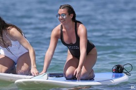 Sexy Lea Michele in swimsuit