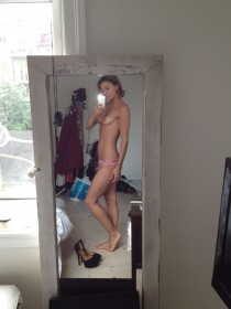Jenny Skavlan Topless Selfie
