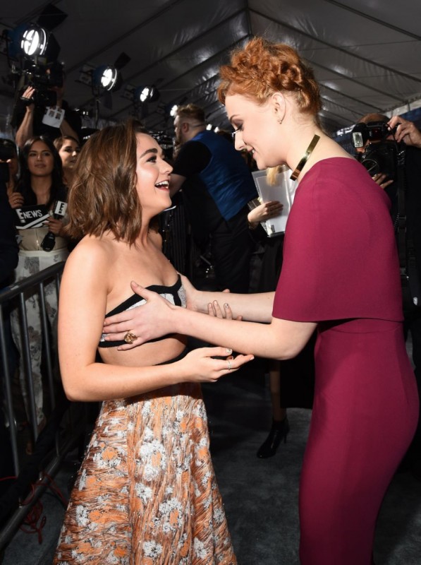 Maisie Williams and Sophie Turner