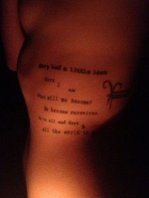 Dianna Agron Nude Leaked - Tattoo