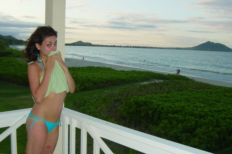 Hot Mila Kunis in bikini